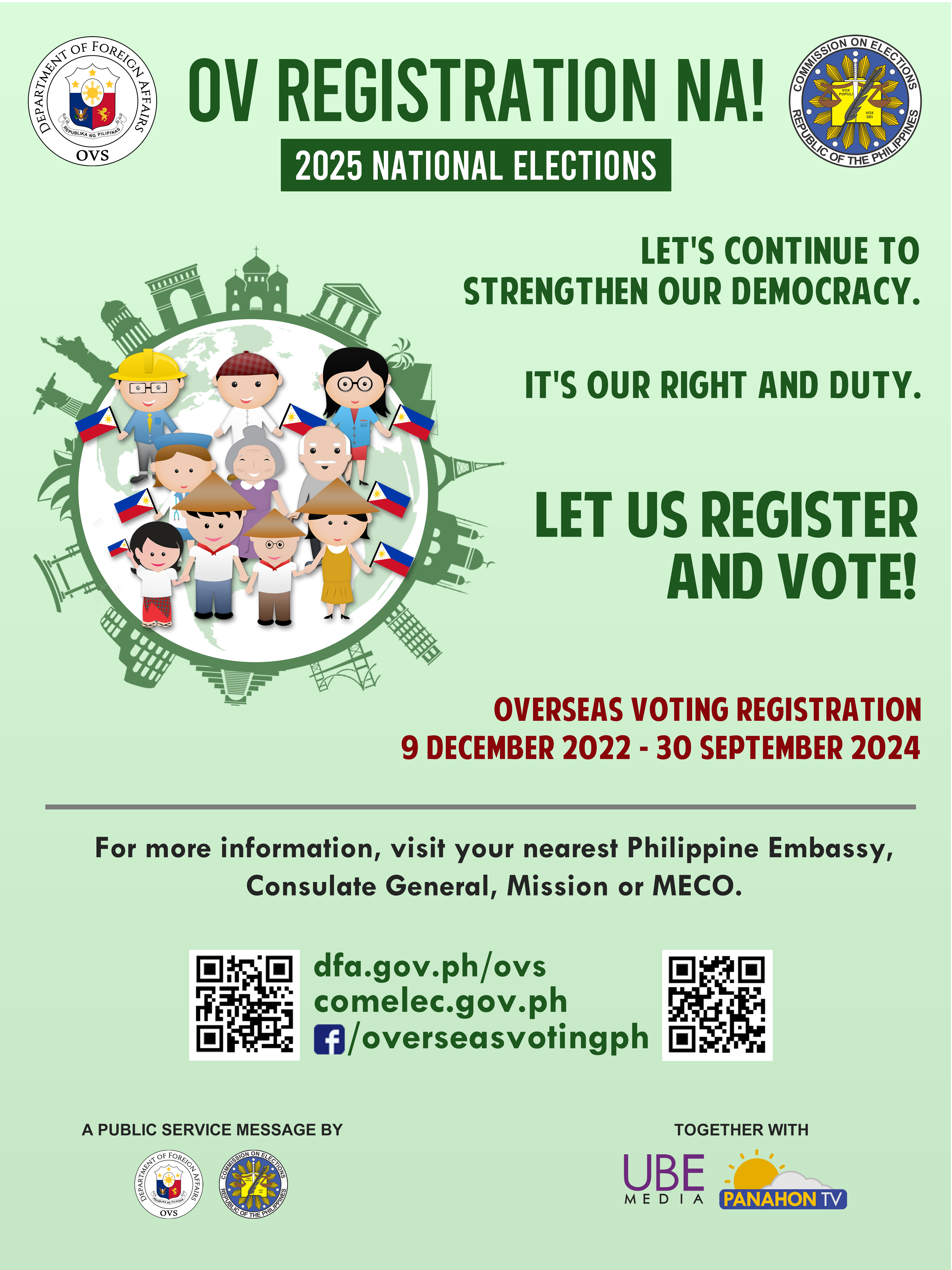 Overseas Voters Registration Poster