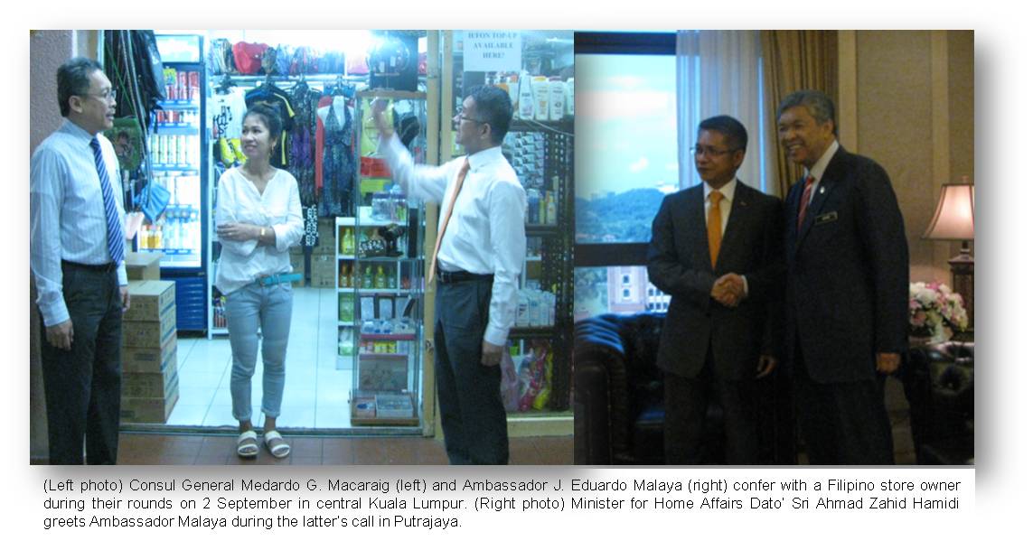 Kuala Lumpur  reminder to filcom in Malaysia on proper documentation