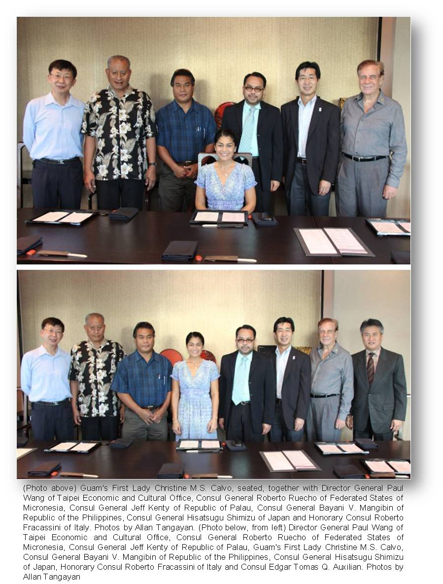Agana  Consular corps with First LAdy of Guam1