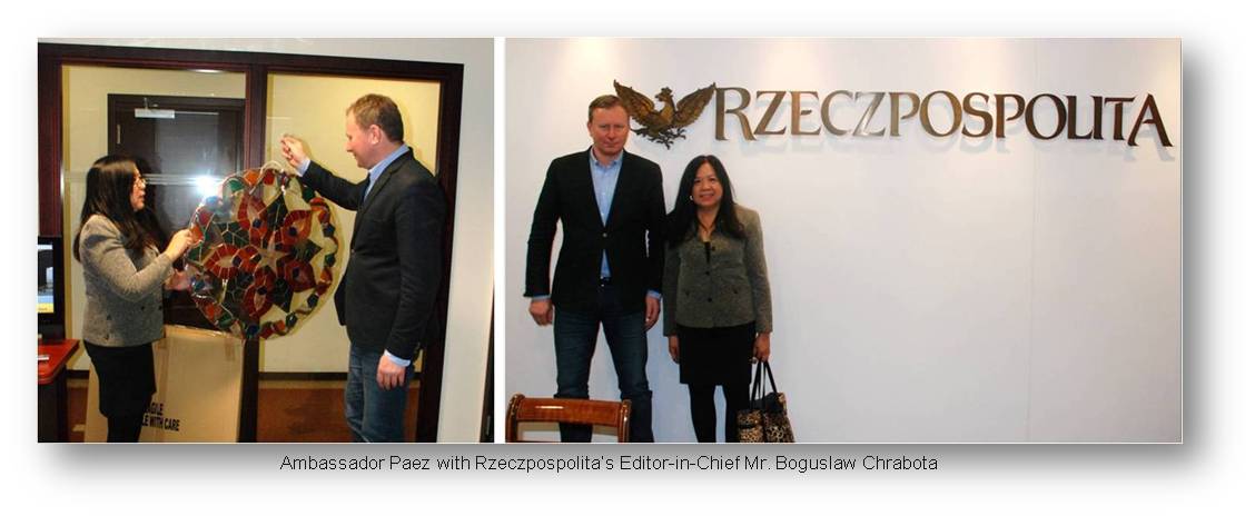 Warsaw give aways of Embassy for 2 editors in chief1