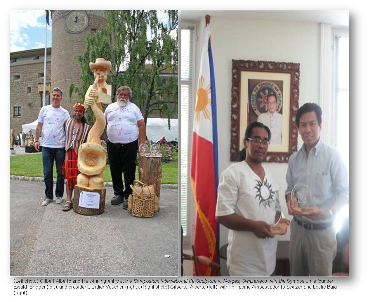 Berne Filipino sculpture won international awards1