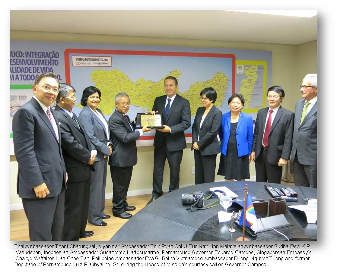 Brasilia  visit of ASEAN heads of Post to Pernambuco2