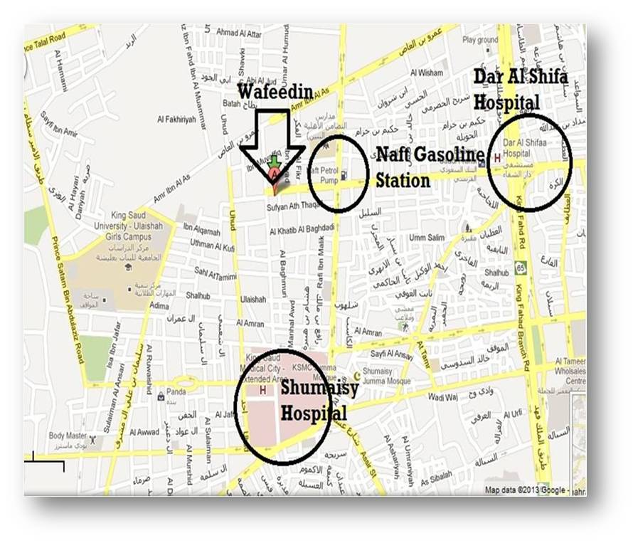 Riyadh map on securing exit visa