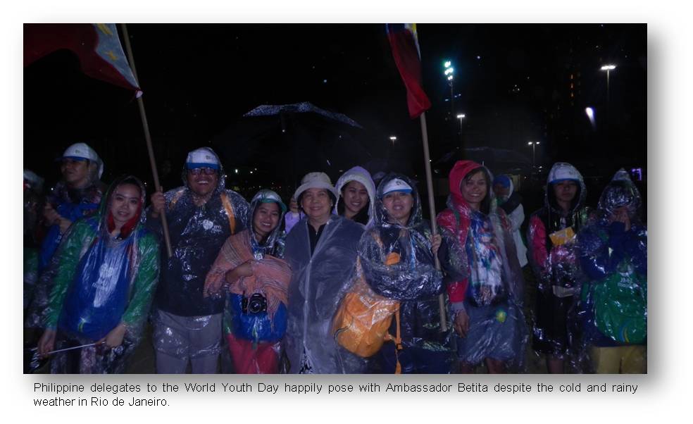 Brasilia  Belcos arrival in Brazil for the World Youth Day2
