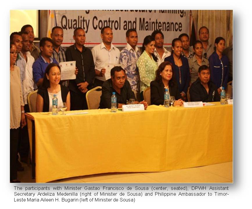 Dili  training on infrastructure development1