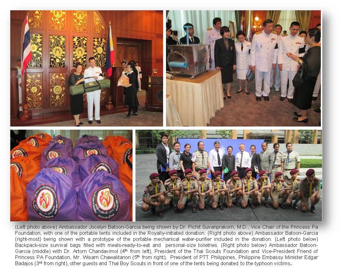 Bangkok  donation from Thailand
