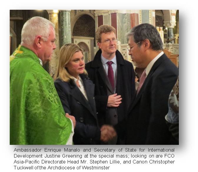 London- mass for typhoon victims1