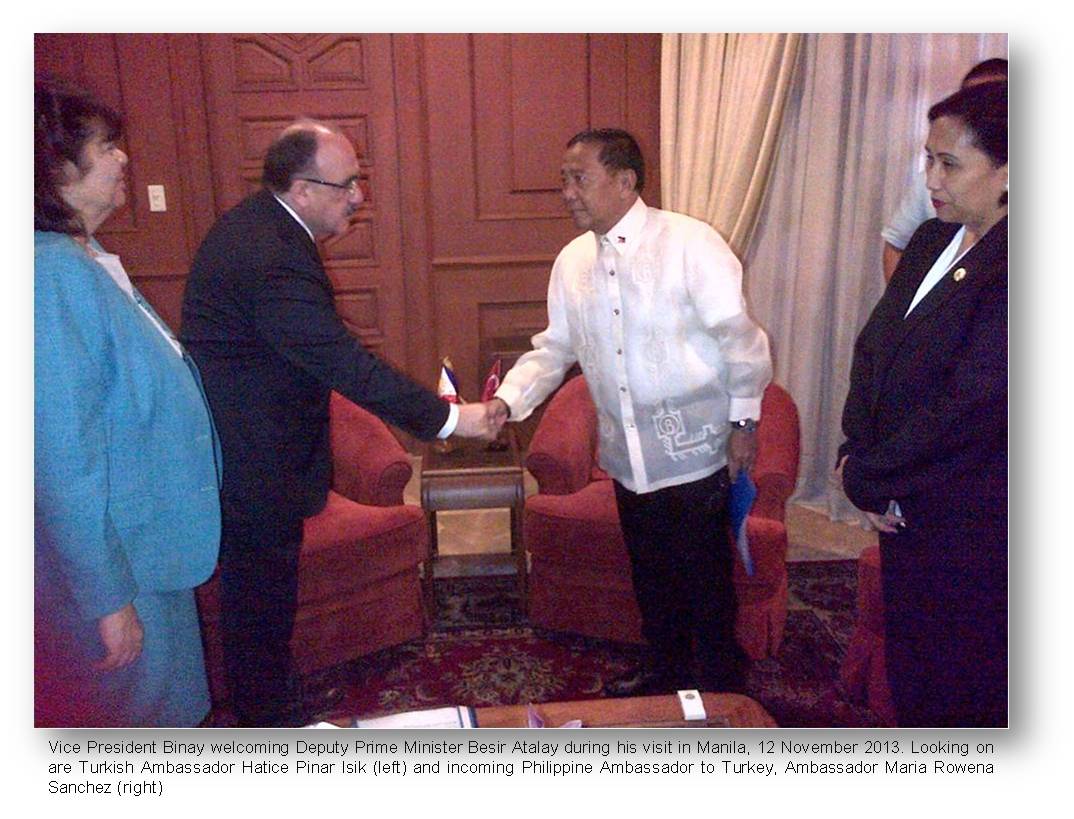 OEA-VP binay with Turkish Deputy PM