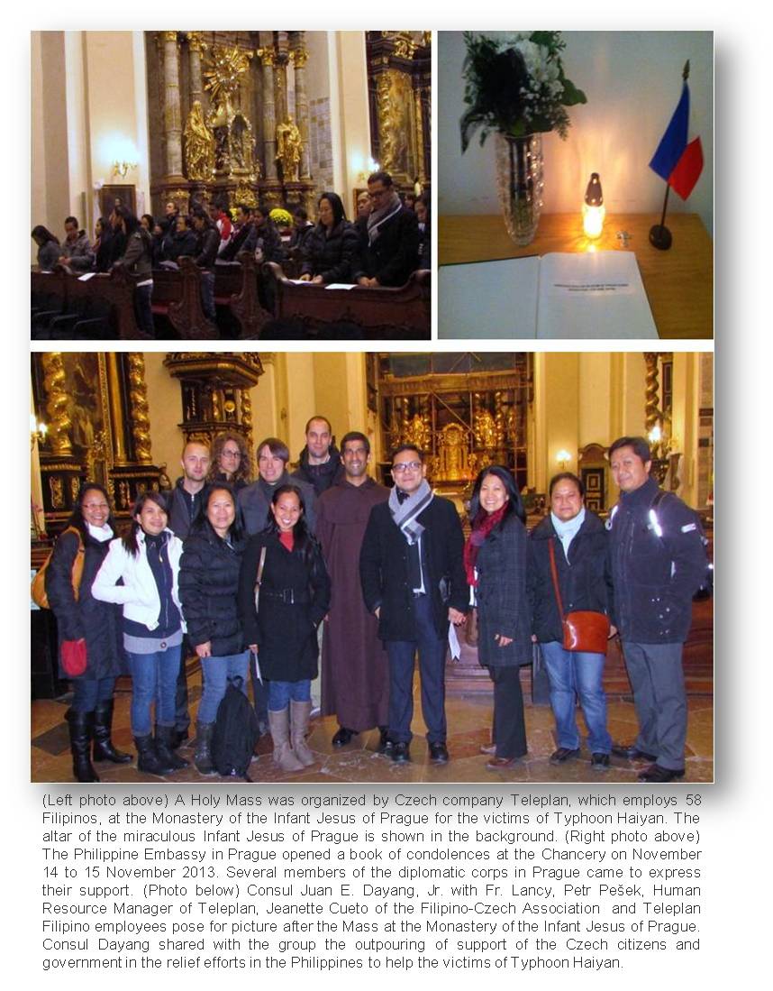 Prague mass and support for typhoon victims1