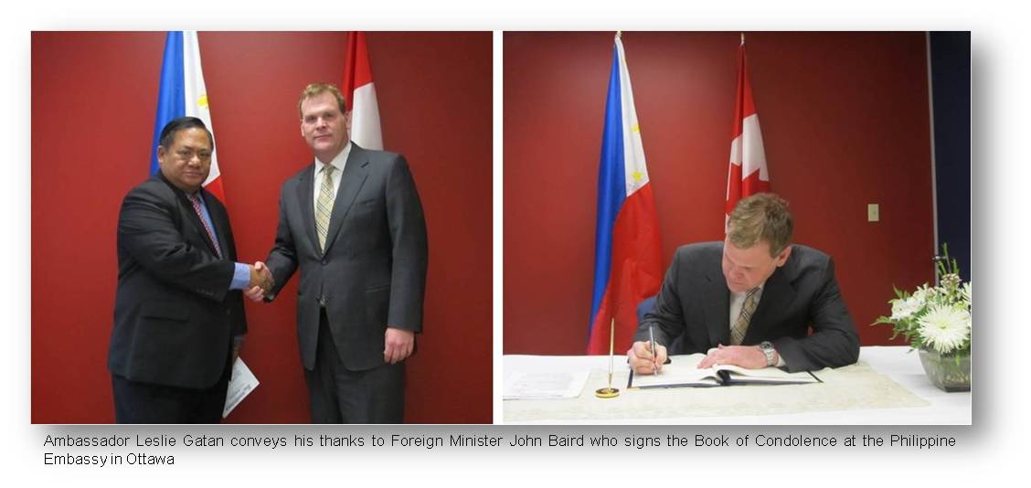 Ottawa  FM Baird signs condolence book1
