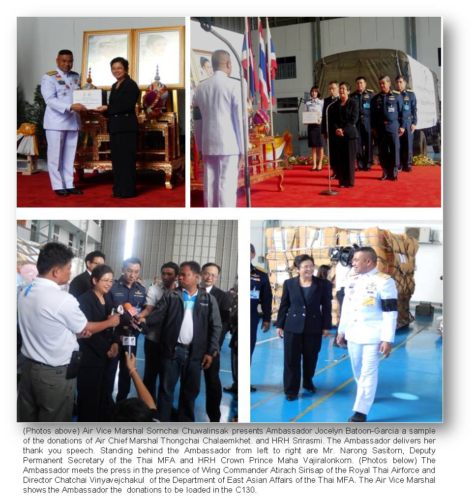 Bangkok donation from Prince and Princess of Thailand