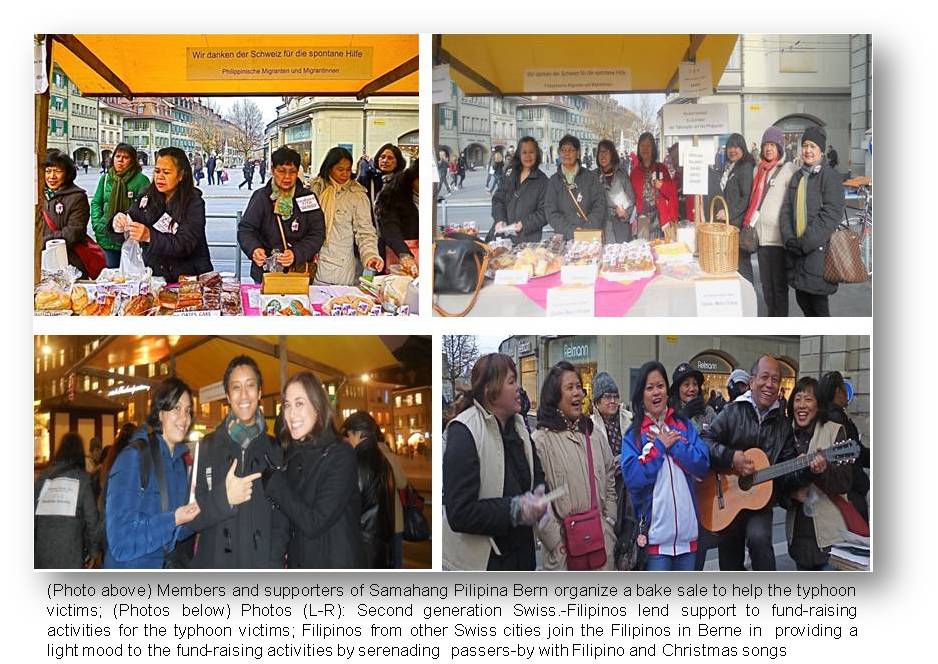 Berne  Filcom assistance for typhoon victims