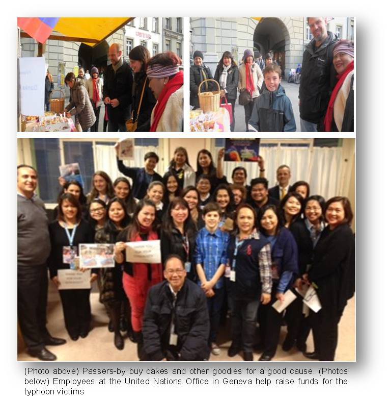 Berne  Filcom assistance for typhoon victims2