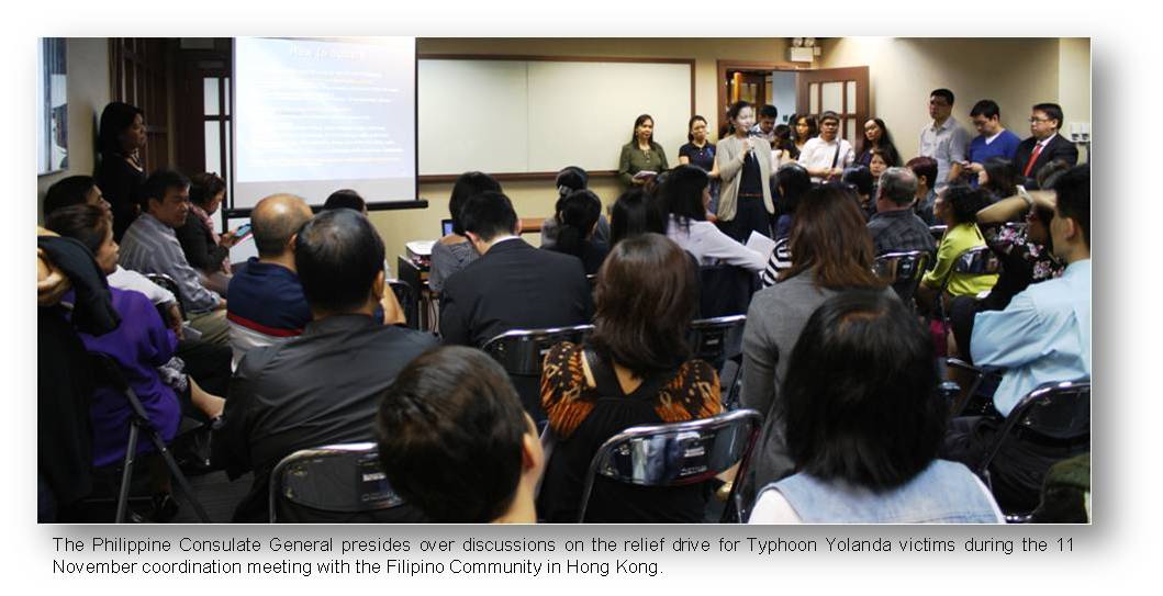 Hongkon relief drive for typhoon yolanda