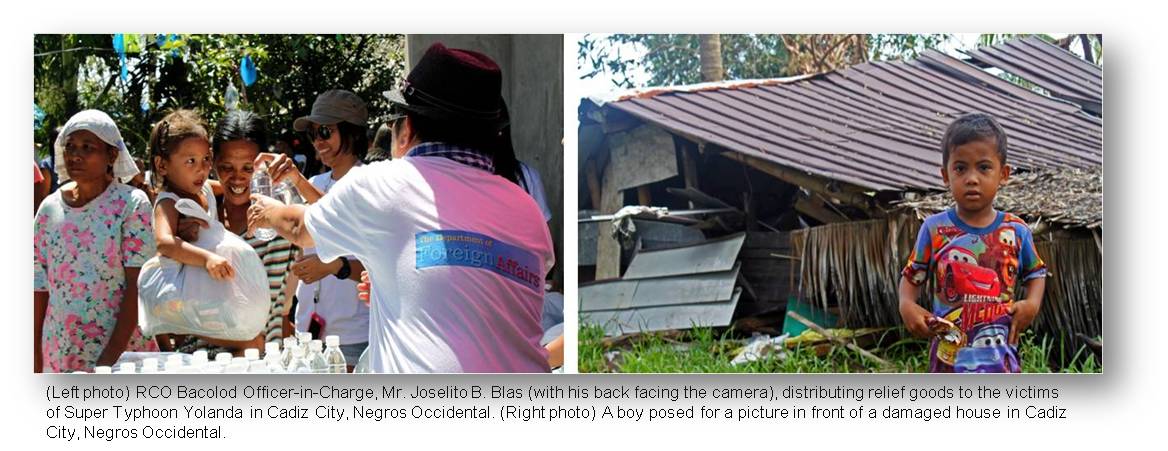 RCO Bacolod assistance for typhoon yolanda victims