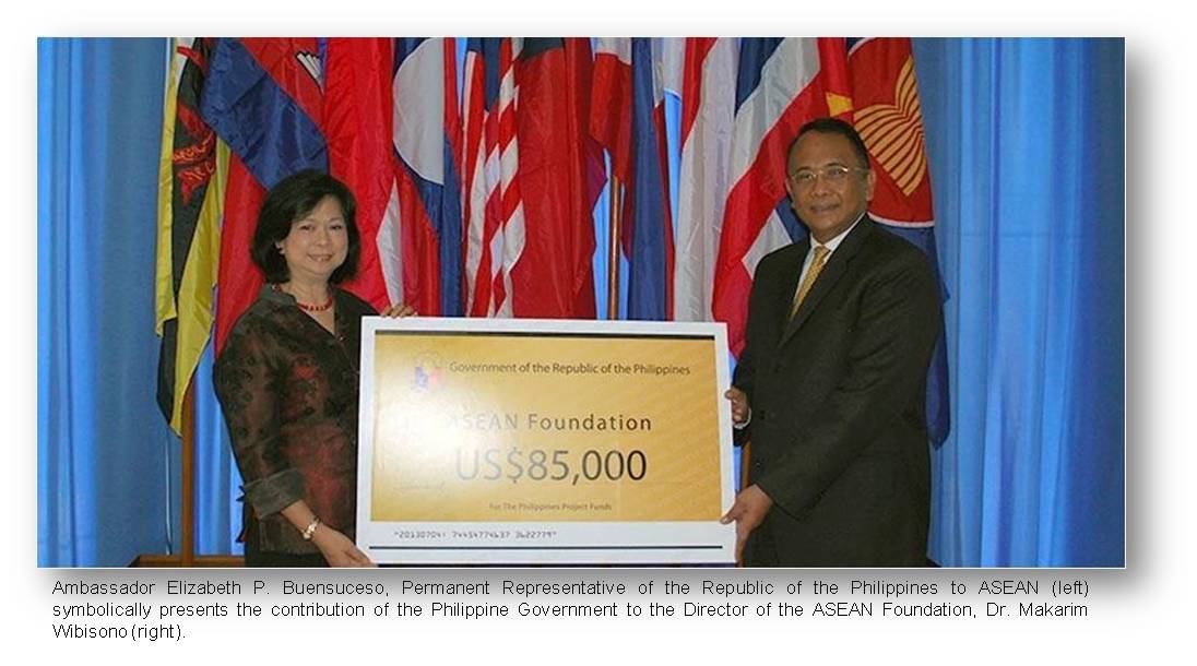 Jakarta PM  Phl Government contribution to ASEAN foundation