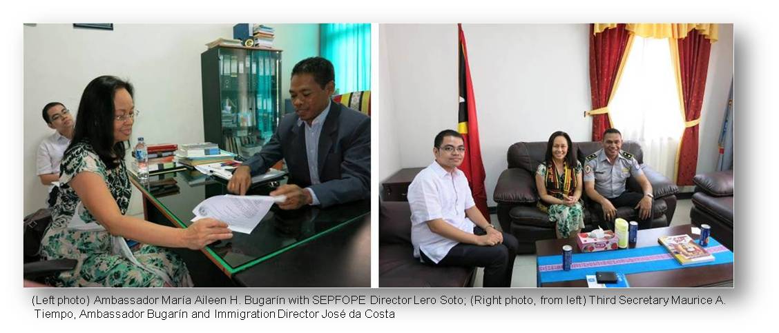 Dili  courtesy call on Timore-Leste officials