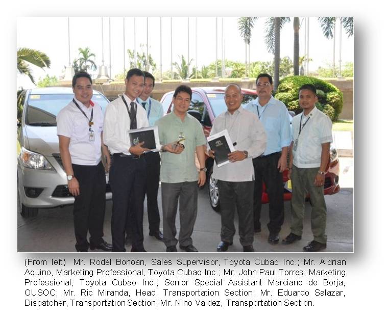 OUSOC-donation of toyota innova2