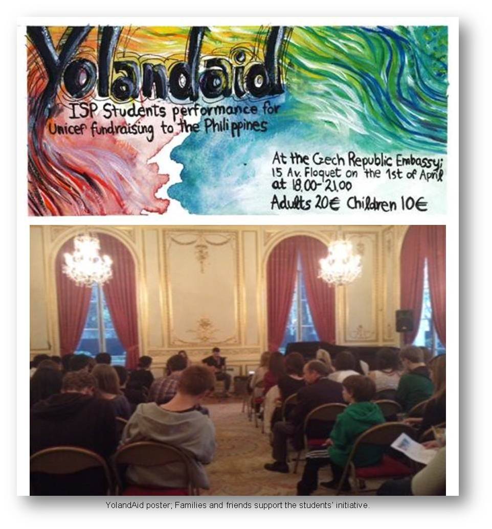 Paris  sing for yolanda vicitms