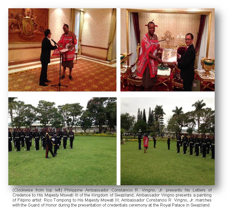 Pretoria pres cred to King of Swaziland