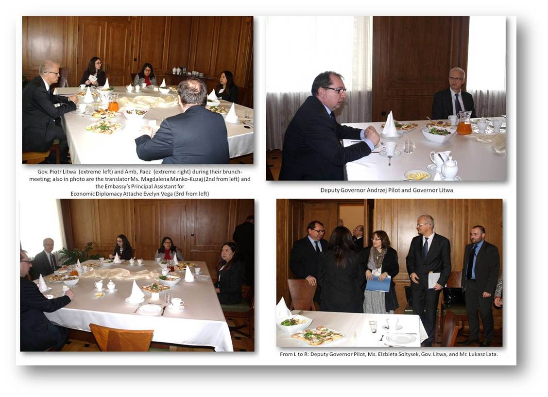 Warsaw Ambassador Silesian Governor discuss Phl Poland trade and economic ties