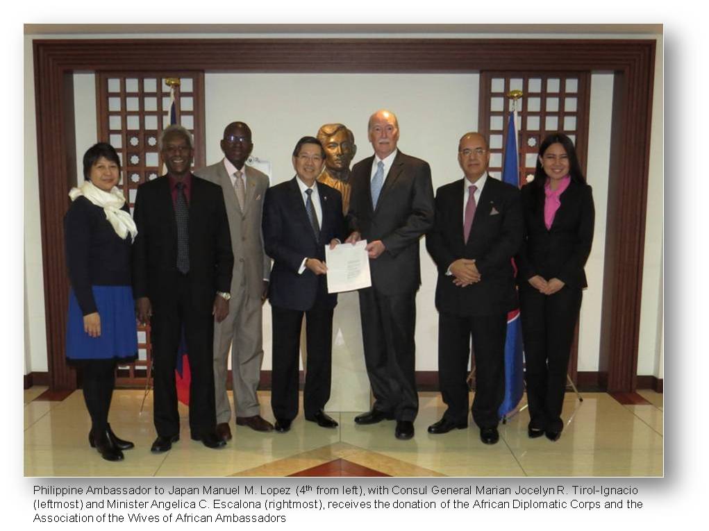 Tokyo Donation from African diplomats