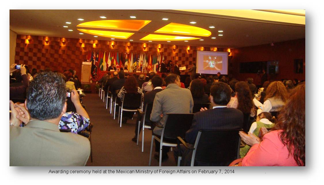 Mexico  Filipino students at peace and Cooperation School Award2