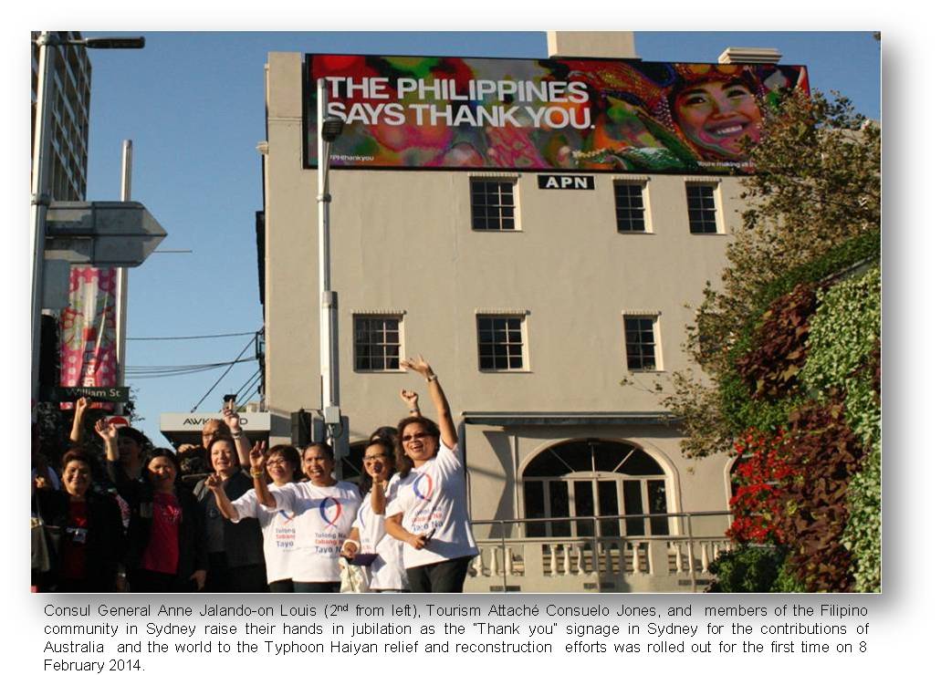 Sydney Unveiling of thank you signage1