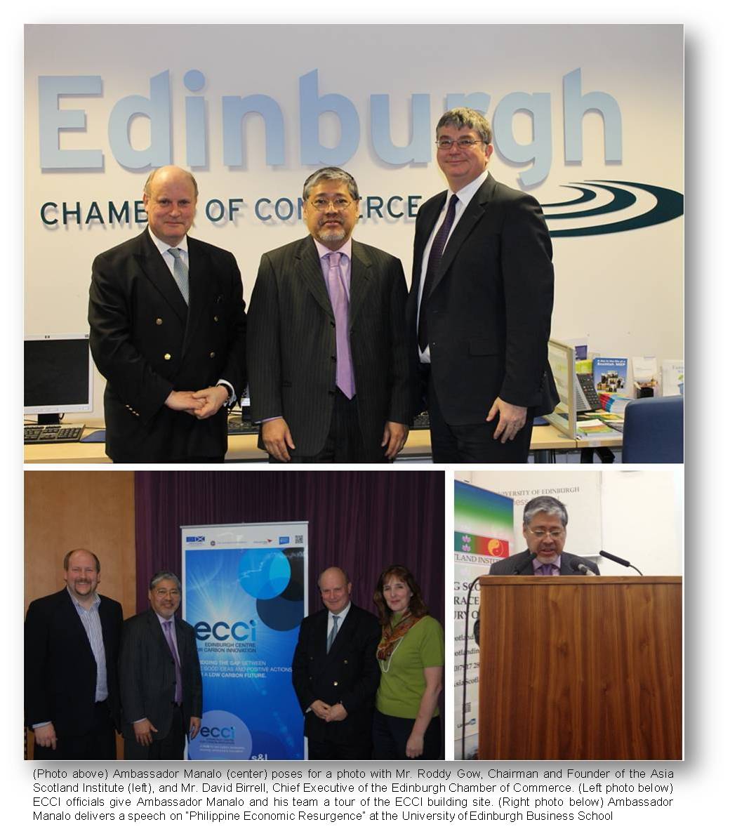 London Visit of Ambassador Manalo to Scotland1