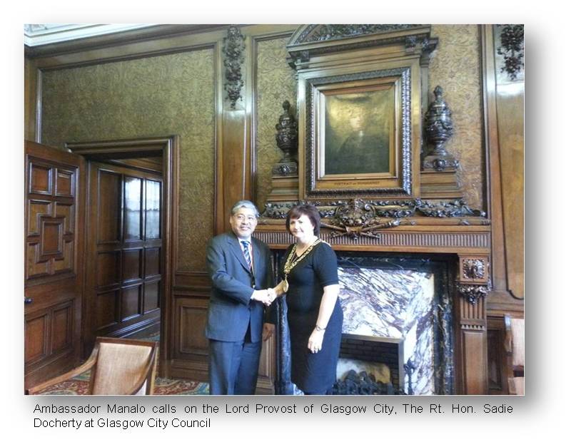 London Visit of Ambassador Manalo to Scotland2