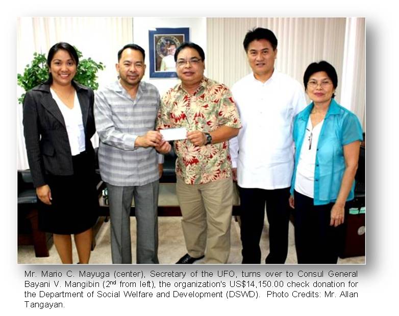 Agana  UFO donation