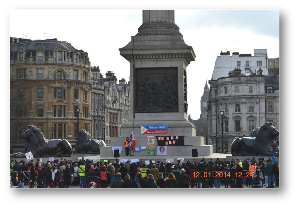 London  assistance for typhoon vicitms1