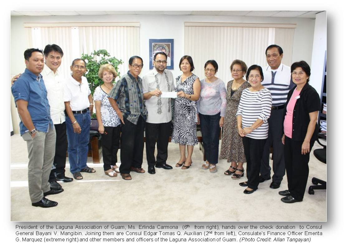 Agana  Laguna Association donation to DSWD
