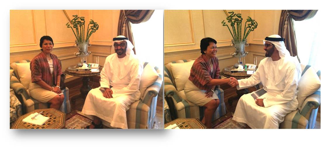 Abu Dhabi meeting with deputy Supreme Commander of UAE