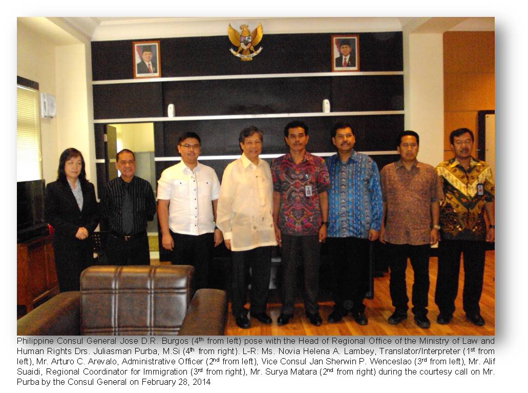 Manado call on officials of Ministry of Law and human rights2