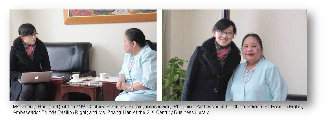 Beijing  Buseinss Herald CHina interview with Amb Basilio