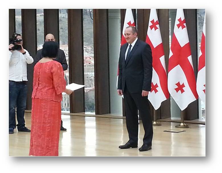 Ankara Presentation of Credentials to President of Georgia