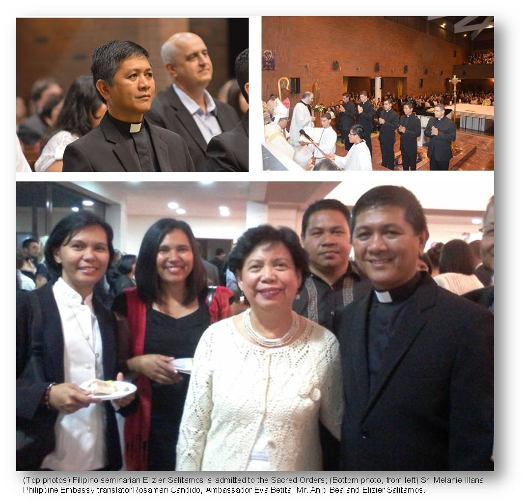 Brasilia Filipino seminarian admitted to sacred orders in Brazil