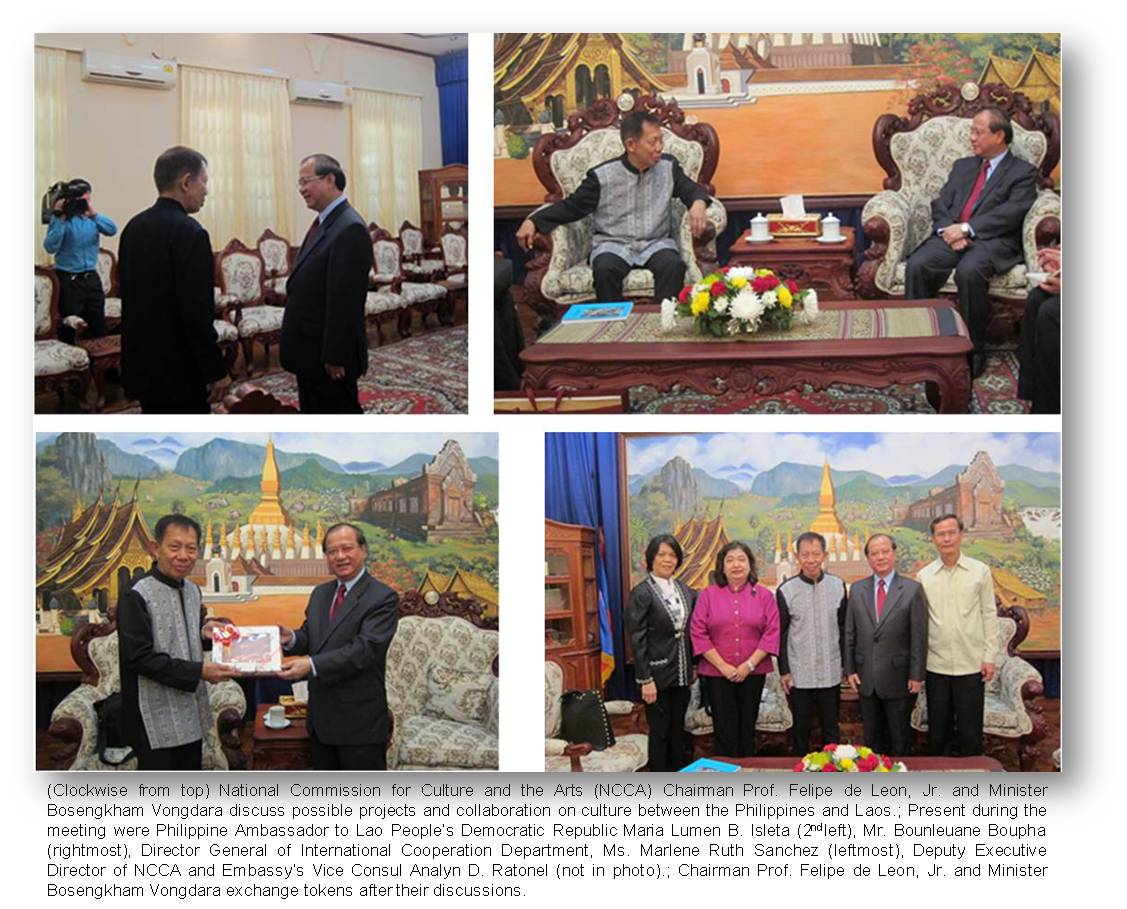 Vientiane  meeting with Lao Minister of Culture1