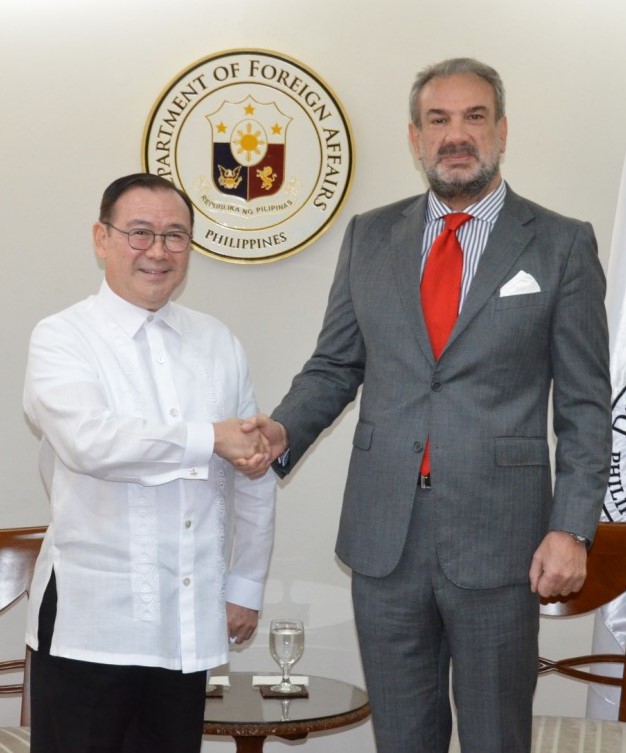 SFA Locsin with Chilean Ambassador to PH José Miguel Capdevila Villarroel