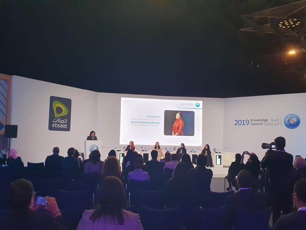11.27.19.Abu Dhabi PE. Campaign to Eliminate Violence Against Women VAW at UAEs Knowledge Summit 1