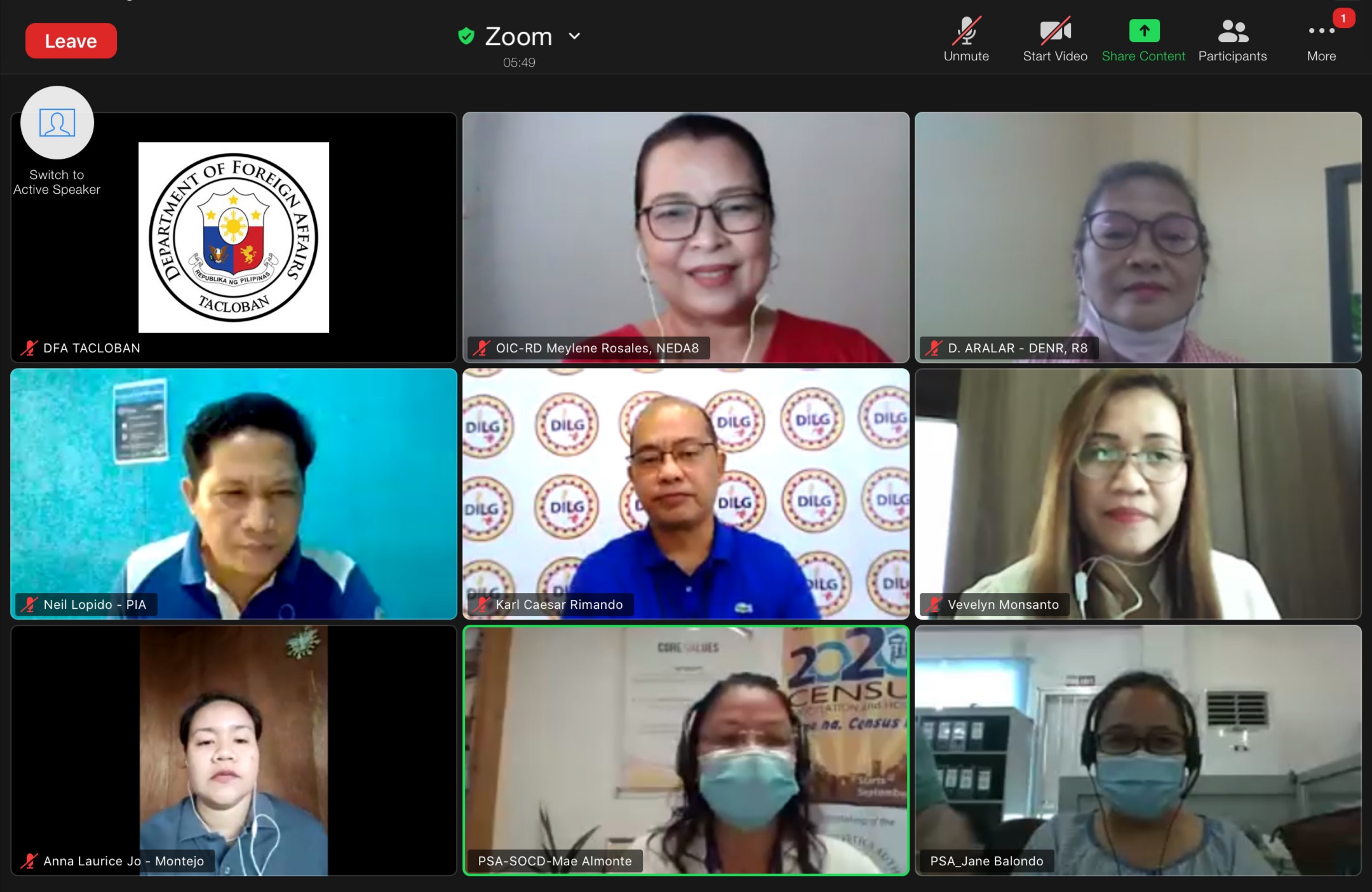 Tacloban Regional Census Coordinating Board 1