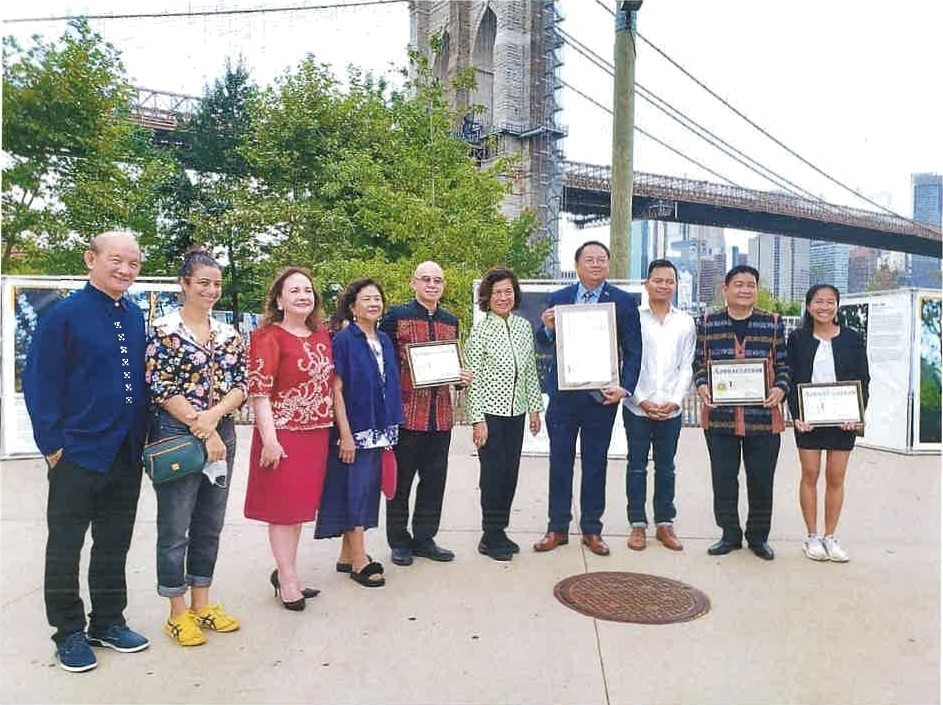 NYPCG Photo exhibit for filipino healthworkers 4 CG Cato with Proclamation