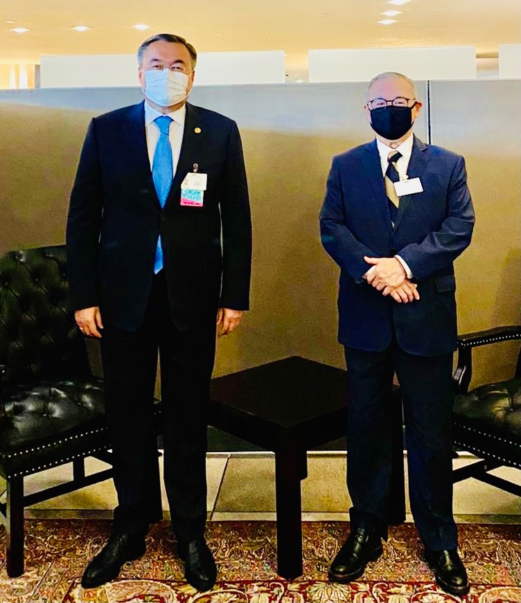 SFA Locsin with DPM and MFA Mukhtar Tileuberdi Kazakhstan