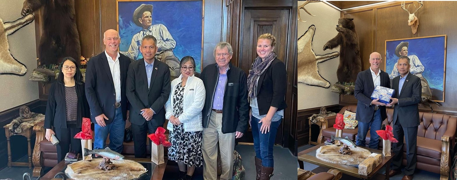 CG Ferrer with Gov of Montana grouped