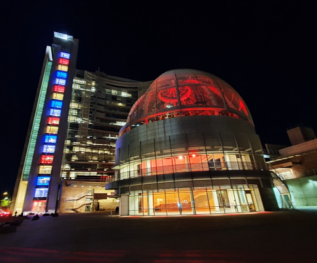 san Jose city Hall with PH colors