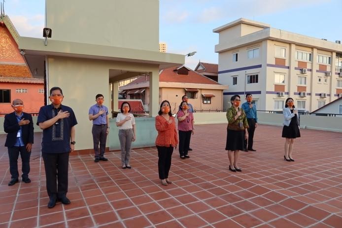 cambodia 2 flag raising