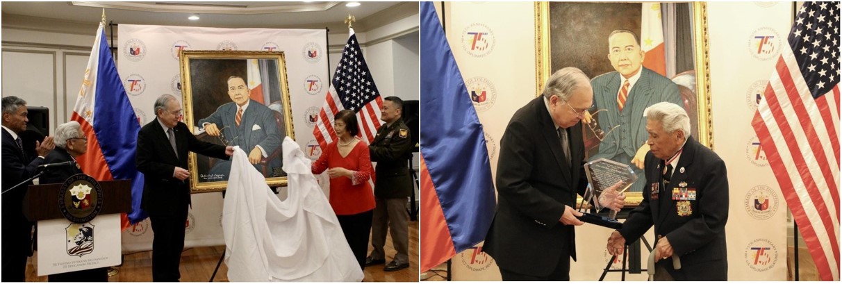 unveiling of CPR portrait and Presentation of a plaque of appreciation to Senior Chief Petty Officer Remigio Cabacar