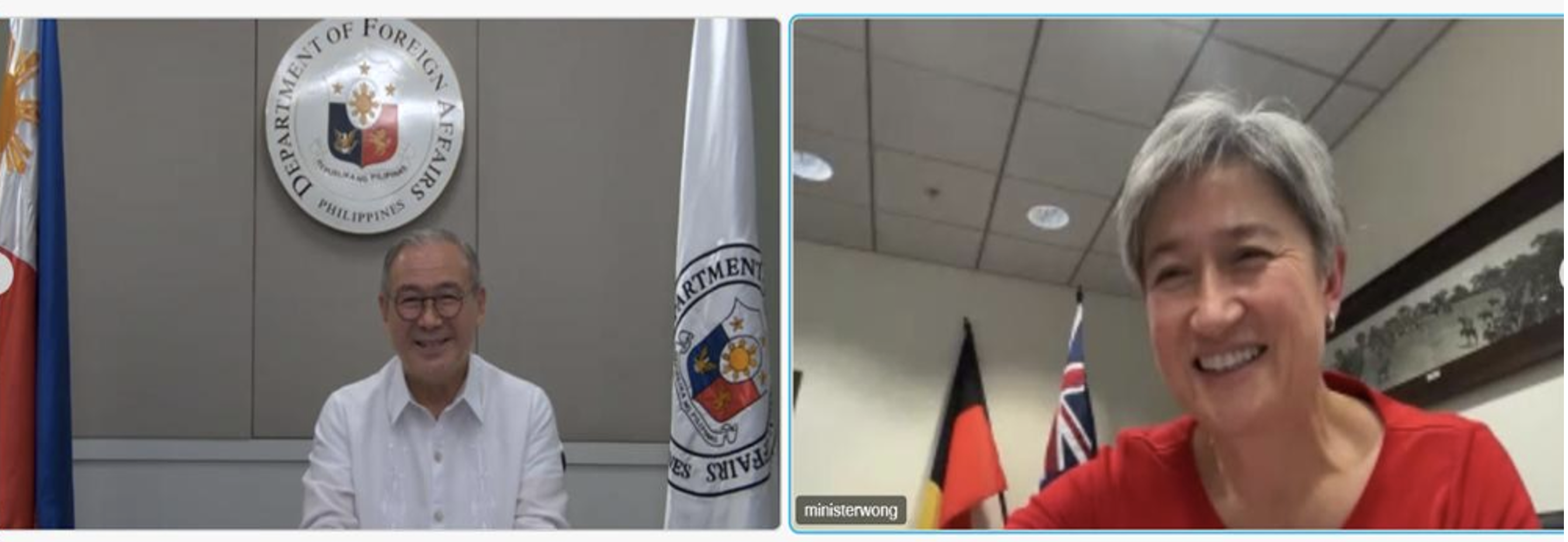 Secretary Locsin Australian FM Penny Wong 1